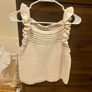 Madewell Cream Knit Top